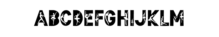 Dance Ballerina Font UPPERCASE