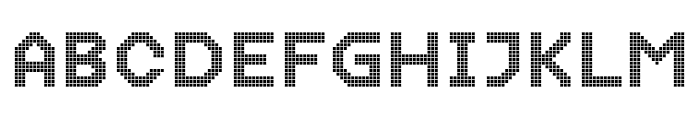Dance Floor Pixel Grid Font UPPERCASE