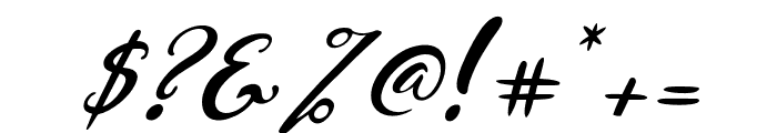 Dandeleon-Italic Font OTHER CHARS