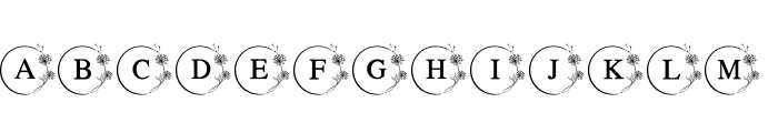 Dandelion Monogram FONT