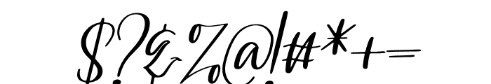 Dandelion Pelangi Italic Font OTHER CHARS