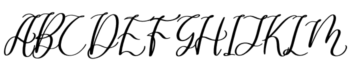 Dandelion Pelangi Italic Font UPPERCASE