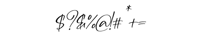 Dangella Italic Font OTHER CHARS