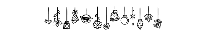 Dangling doodle Font UPPERCASE