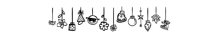 Dangling doodle Font LOWERCASE