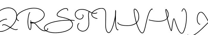 Daniel Signature Font UPPERCASE
