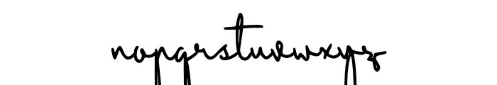 Daniel Signature Font LOWERCASE
