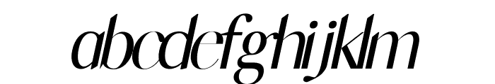 Danish Italic Font LOWERCASE
