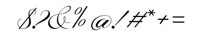 Danizatti script Regular Font OTHER CHARS