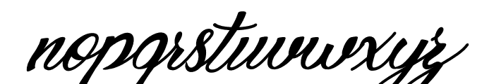 Dannieffa Stefania Italic Font LOWERCASE