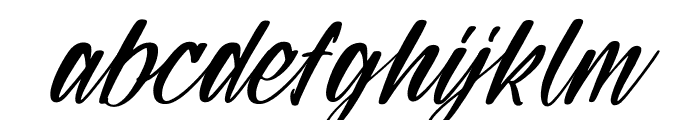 Danthela Myllian Italic Font LOWERCASE