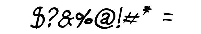 Darbog Italic Font OTHER CHARS