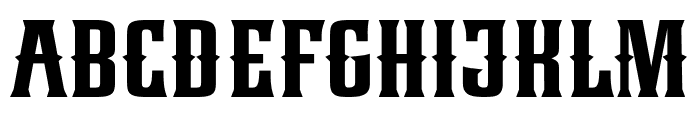 Dark Shield Font UPPERCASE