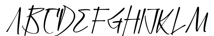 Dark Triad Italic Font LOWERCASE