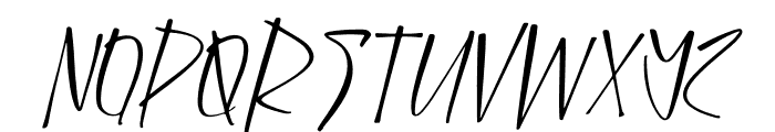 Dark Triad Italic Font LOWERCASE