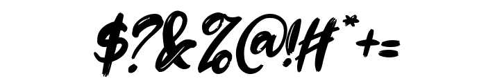 Dark Zone Italic Font OTHER CHARS