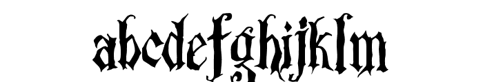 DarkAngels-Regular Font LOWERCASE