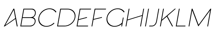 Darky Thin Italic Font UPPERCASE