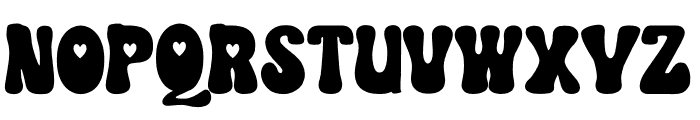 Darling Retro Font UPPERCASE