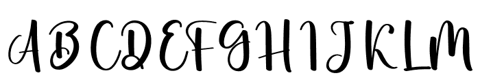 Darling Writing Font UPPERCASE