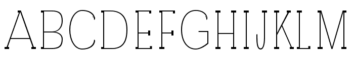 Darrion-Thin Font UPPERCASE