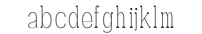 Darrion-Thin Font LOWERCASE