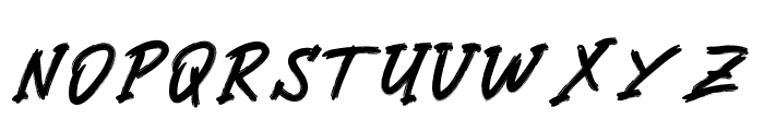 Dartho Brush Font UPPERCASE