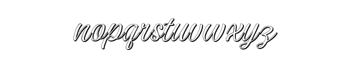 Darutashadow-Shadow Font LOWERCASE