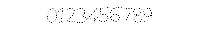 Dash Dotted Font Regular Font OTHER CHARS