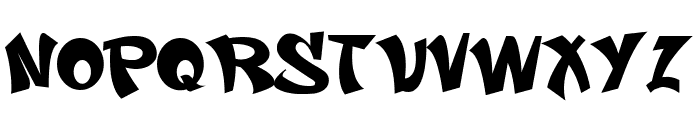 Dastin toxic Font UPPERCASE