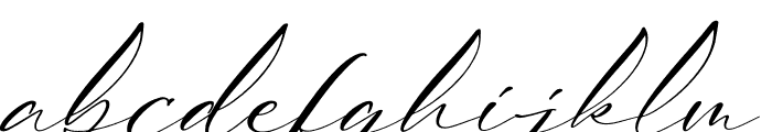 Dathian Mantika Italic Font LOWERCASE