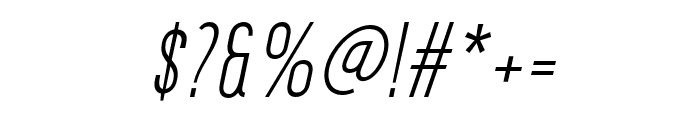 DavishLightItalic-Regular Font OTHER CHARS