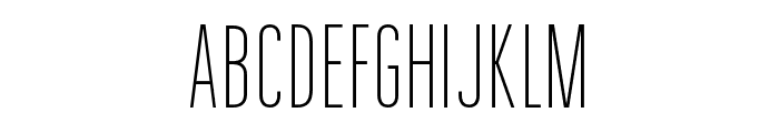 DavishThin-Regular Font UPPERCASE