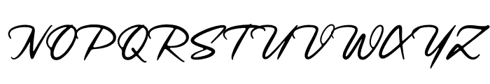 Daxar Signature Font UPPERCASE