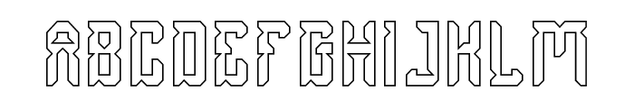 Dayak Shield-Hollow Font UPPERCASE