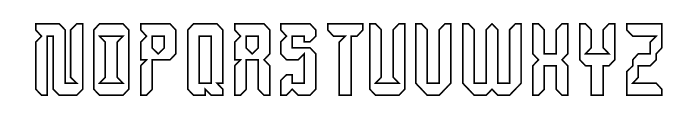 Dayak Shield-Hollow Font UPPERCASE