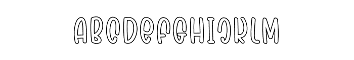 Daylight Outline Outline Font LOWERCASE