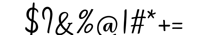 Daylily Script Font OTHER CHARS