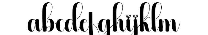 Dayline Font LOWERCASE