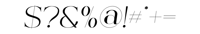 De Brunce Italic Font OTHER CHARS