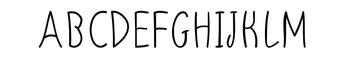 DeFree-Regular Font UPPERCASE