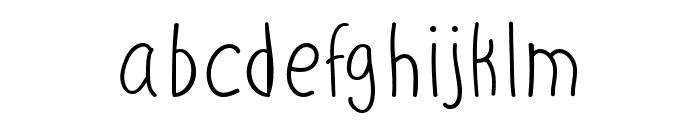 DeFree-Regular Font LOWERCASE