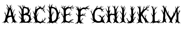 Dead Trees By Squeeb Cr Regular Font UPPERCASE
