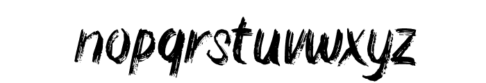 DeadBrush-Regular Font LOWERCASE