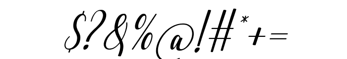 Dealane Italic Font OTHER CHARS