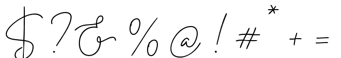 DealorasSignature Font OTHER CHARS