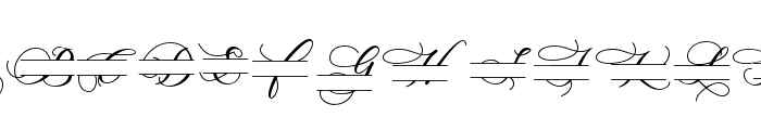 Dealova Monogram Font UPPERCASE