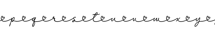 Dear Love Heart Font UPPERCASE