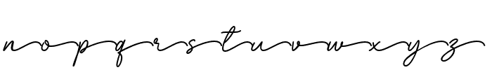 Dear Love Tail Font LOWERCASE
