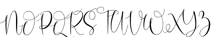DearNatasha-Regular Font UPPERCASE